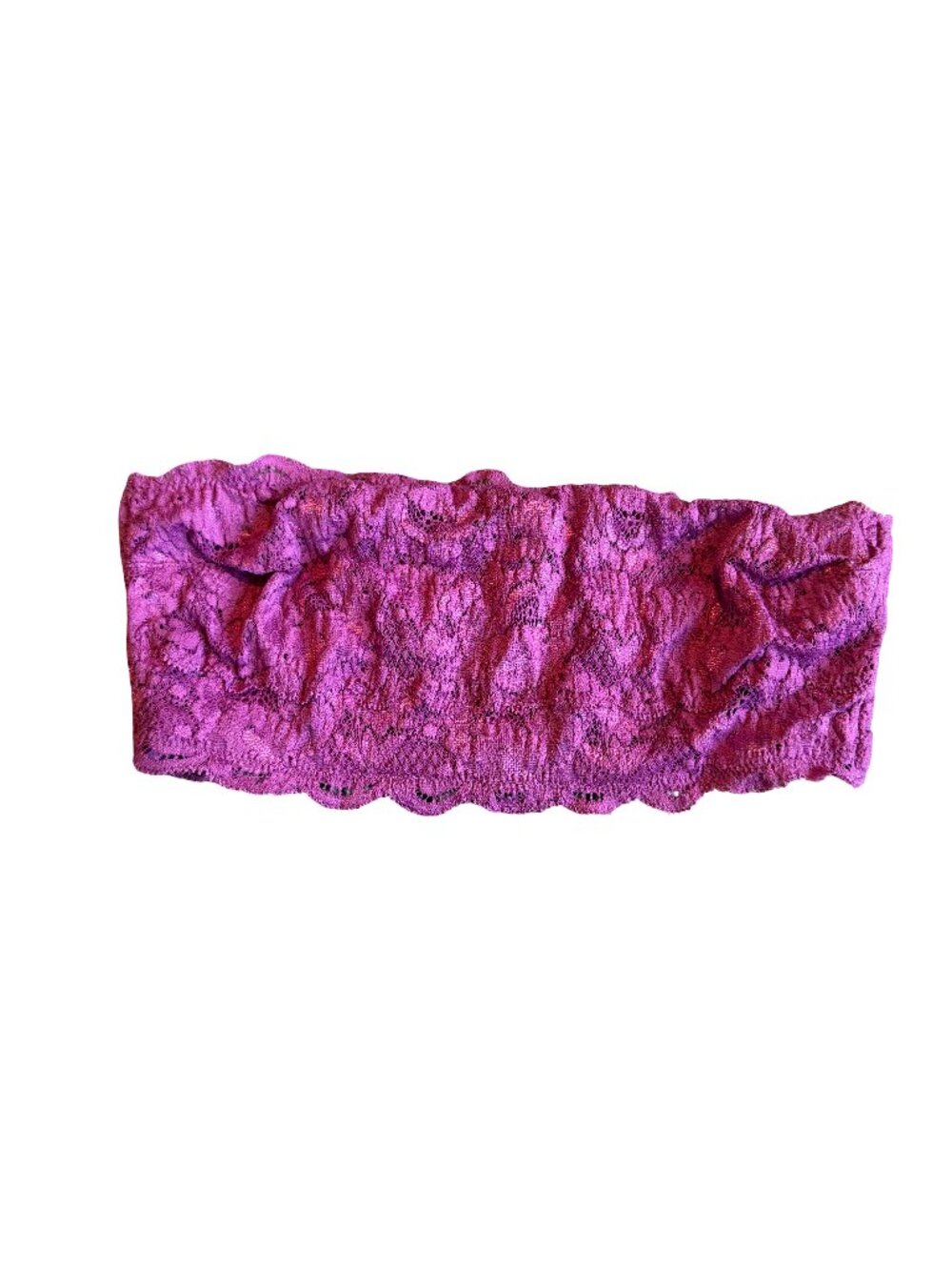 Cosabella Bandeau Bra Persian Violet Flirtie All Lace Stretch Size Small NWT
